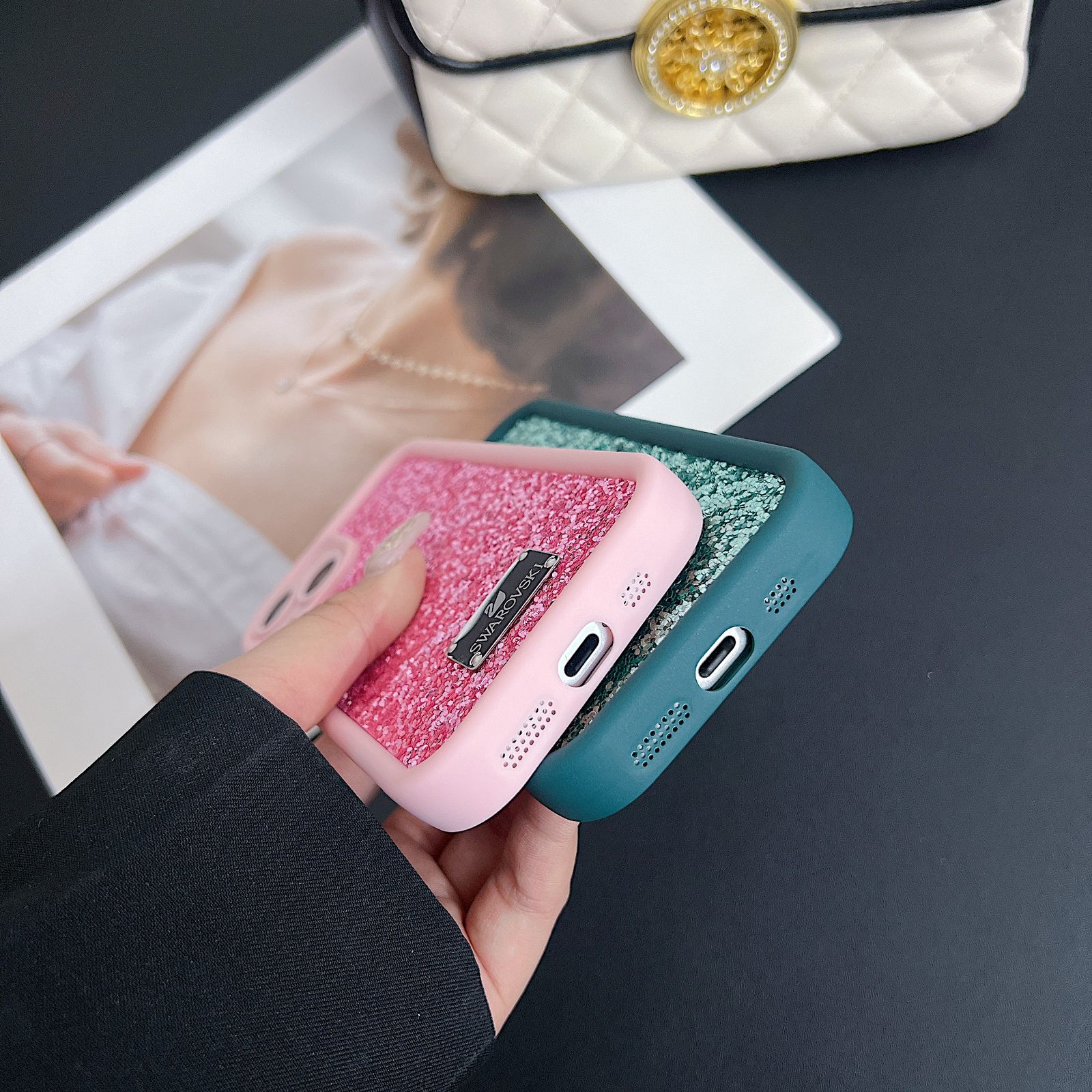 Diamond Glitter Sparkle Bling Crystalline Luxury Gem Stone Case